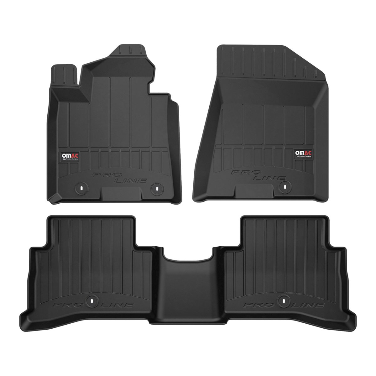 Kia Sportage Floor Mat - Omac - Proline Premium TPE - Black - '17-'22